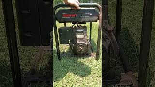 How to start a Briggs amp Stratton gas powered generator [upl. by Nomma]