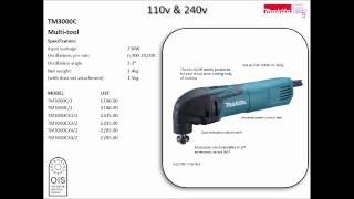 New Makita TM3000C Corded MULTI TOOL [upl. by Nosinned]