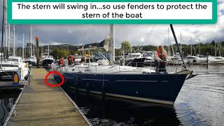 RYA Day Skipper Boat Handling  Stern spring [upl. by Leblanc650]