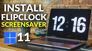 How to install Flip clock screensaver on windows 11 [upl. by Torey]