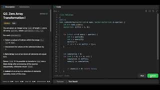 Leetcode weekly contest 424  Zero Array Transformation I  Solution [upl. by Kassel]