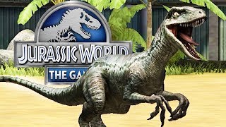 ENTRENAMIENTO RAPTOR SQUAD BLUE ULTIMO VELOCIRAPTOR Jurassic World El Juego [upl. by Auohc]