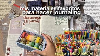 💌 journaling vlog 01🧾mis materiales favoritos para hacer journaling mi diario personal ⭐️ [upl. by Dominic]