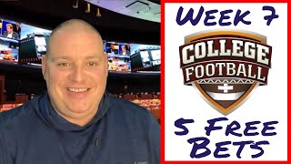 NCAAF Week 7  Saturday 5 Free Betting Picks amp Predictions  101423 l Picks amp Parlays [upl. by Nella103]