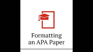 Formatting an APA Paper [upl. by Ursulette]