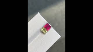 248 carats  Bi Color Tourmaline Stone Baguette Cut Africa Gemstone bicolor tourmaline gemstone [upl. by Gowrie]