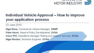 Individual Vehicle Approval  How to improve your application process [upl. by Godrich]