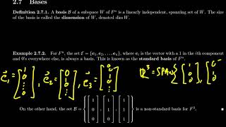 Basis and Dimension of a Vector Space [upl. by Bartram44]