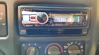 Alpine CDE151E Stereo Install In My 2000 Chevy S 10 [upl. by Deer]