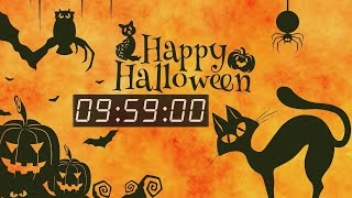 Happy halloween 9 hours and 59 minutes  countdown background music [upl. by Clari452]