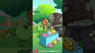 Plants vs Zombies play the game of placing brains in the correct position  Funny Animation 🤣🤣🤣 [upl. by Addy489]