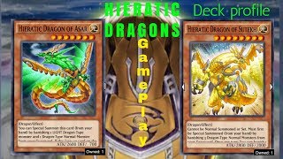 Hieratic Dragons GamePlayDeck Profile Yu  Gi  Oh Duel Links [upl. by Nuahsel83]