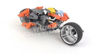 LEGO Hero Factory RACERS Miko  Sidewinder Superbike [upl. by Antonina]