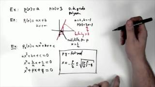 Andragradspolynom PQformeln och diskriminanten [upl. by Aerdno87]