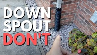 How Far Should You Bury Downspouts From the House The Jury is In [upl. by Lerim]