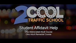 Student Affidavit Instructions for the Ohio Abbreviated Adult Course amp Ohio Remedial Course [upl. by Ayrb935]