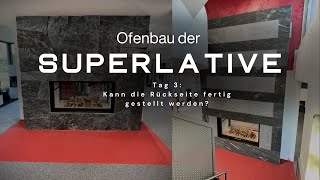 Ofenbau der Superlative  Tag 3 Kann die Rückseite fertig gestellt werden  DAS OFENZENTRUM [upl. by Atsillak]