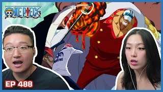 EMPEROR SHANKS APPEARS WTF  One Piece Episode 488 Couples Reaction amp Discussion [upl. by Aimej]