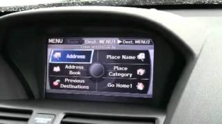 Acura TL navigation system walk through from Motorcars Acuramp4 [upl. by Nissie]