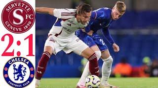 Highlights Servette FC vs Chelsea  21  Uefa conference league qualifying 2024  Goals [upl. by Aerdnac]