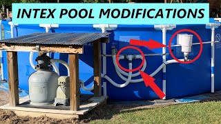 Intex Pool Ultimate setup 15 inch Conversion amp Hayward skimmer Installation part 3 Modifications [upl. by Grim]