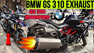 bmw gs 310 exhaust modified  bmw gs 310 modification  bmw gs 310 crash guard  Skd bike world [upl. by Drugge809]