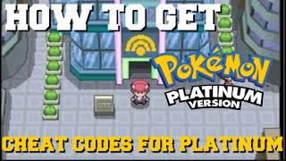 HOW TO GET CHEAT CODES FOR POKEMON PLATINUM FOR DESMUME amp ANDROID [upl. by Sandeep]