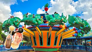 TriceraTop Spin at Disneys Animal Kingdom [upl. by Candide]