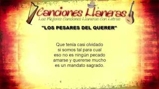 Los Pesares Del Querer Reynaldo Armas  Letra [upl. by Donn]