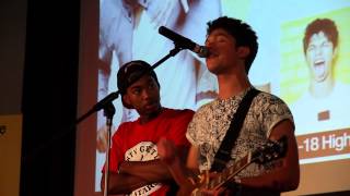 Kieran Alleyne  Tyler n Stevie Live at Whalley Range 1118 High School [upl. by Pinkham]