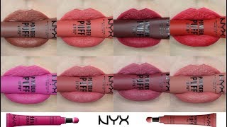 NYX POWDER PUFF LIPPIE LIP SHADE SWATCH amp REVIEW [upl. by Douglass]