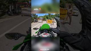 Police 🚨 pro rider father ❤️ ninja zx10r agastya father ❤️ exhaust  prorider1000 sad shorts [upl. by Agbogla]