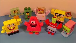 2007 SPONGEBOBS ATLANTIS SQUAREPANTIS SET OF 12 BURGER KING COLLECTION MEAL TOYS VIDEO REVIEW [upl. by Finbur]