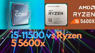 i5 11500 vs Ryzen 5 5600x [upl. by Alletneuq]