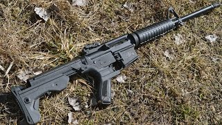 SampW Sport AR with Slide Fire MOD stock review [upl. by Shaffert470]