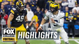 No 2 Michigan Wolverines vs No 16 Iowa Hawkeyes Highlights  Big Ten Championship [upl. by Eldwen]