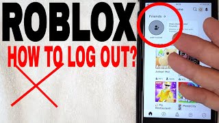 ✅ How To Log Out Of Roblox Account 🔴 [upl. by Etnoek]