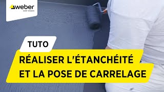 Comment réaliser létanchéité et la pose de carrelage dans une douche   Weber [upl. by Haliled]