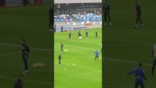 Riscaldamento SSC Napoli al ritmo della canzone quotMaradò Maradòquot [upl. by Tasha]