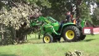 John Deere 3038E with grapple [upl. by Seta]