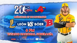 Leones de León 🆚 Indios del Bóer  Liga de Béisbol Profesional Nacional 2024 – 2025 [upl. by Celin]