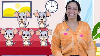 Canta 5 Ratoncitos con Arlette  Canción infantil  5 little mouse [upl. by Soiritos356]