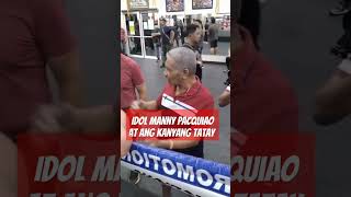 Idol Manny Pacquiao at Ang kanyang tatay nag uusapviralvideo [upl. by Korns896]