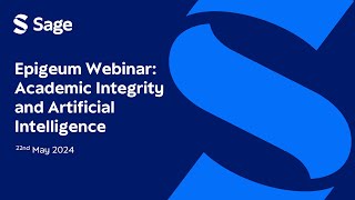 Academic Integrity and Artificial Intelligence Webinar May 2024 ANZ [upl. by Thgiwd]