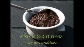 Recette  Tapenade olives noires  Recipes  Tapenade black olive [upl. by Linzy989]