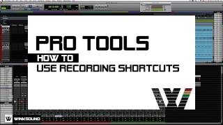 Pro Tools Recording Shortcuts  WinkSound [upl. by Lenhart560]