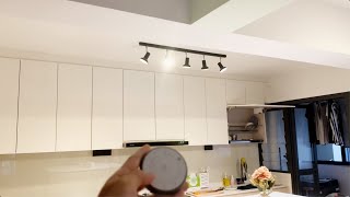 Ikea STRATOSFÄR Ceiling Light Installation  with TRÅDFRI GU10 Smart Bulbs [upl. by Kcirednek]