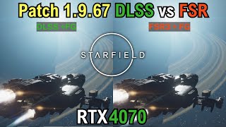 Starfield  Patch 1967 beta FSR3 vs DLSS  Frame Generation [upl. by Hesler]