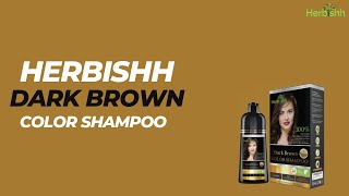 Achieve Brilliant Brunette Locks Sophias Experience with Herbishh Dark Brown Hair Color Shampoo [upl. by Horatius451]