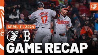 Orioles vs Red Sox Game Recap 41124  MLB Highlights  Baltimore Orioles [upl. by Divadnoj]